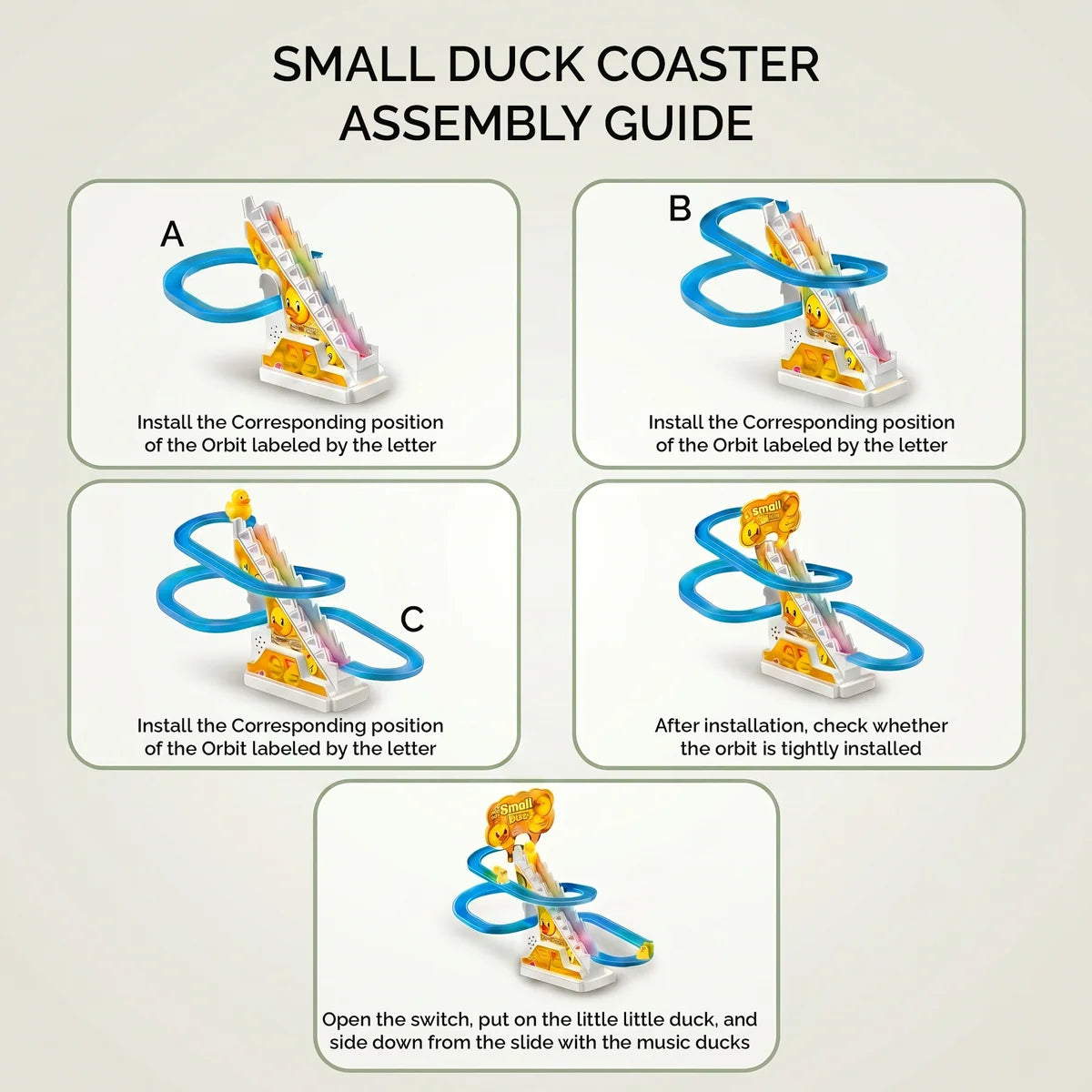 Small Duck Climbing Stairs Toy (3Y+)