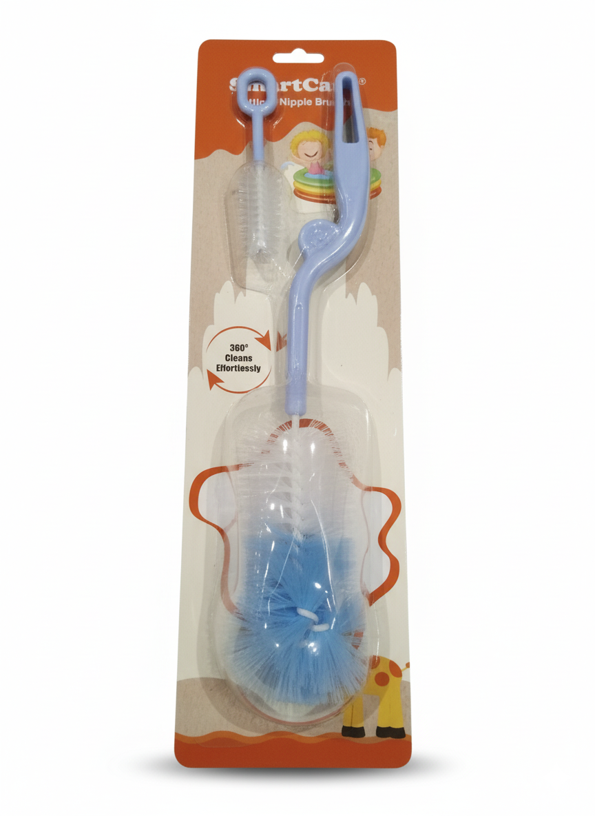 SmartCare Baby Bottle and Nipple Brush Set