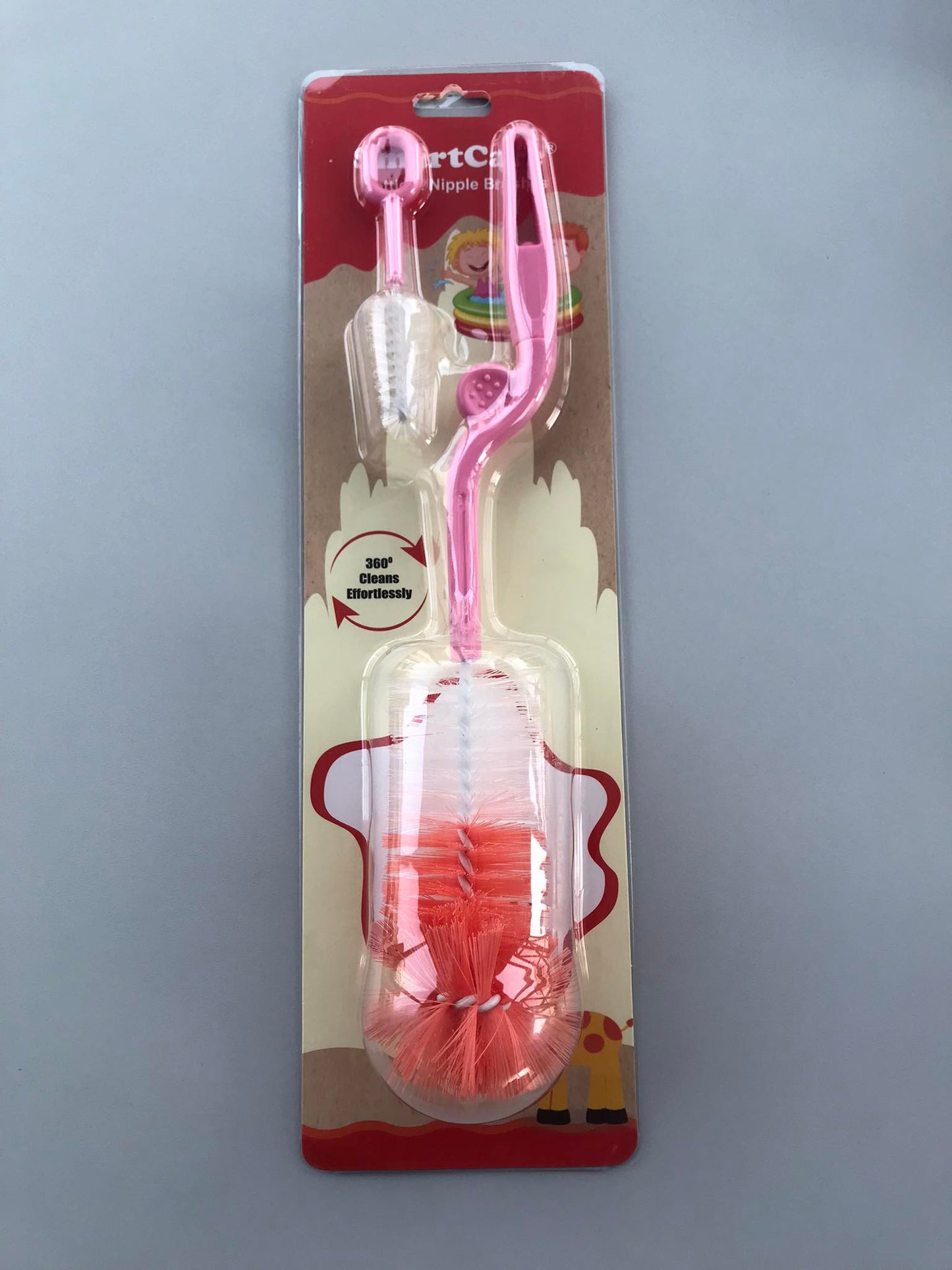 Smartcare Rotation Bottle & Nipple Brush Set 2 Pcs (360°)