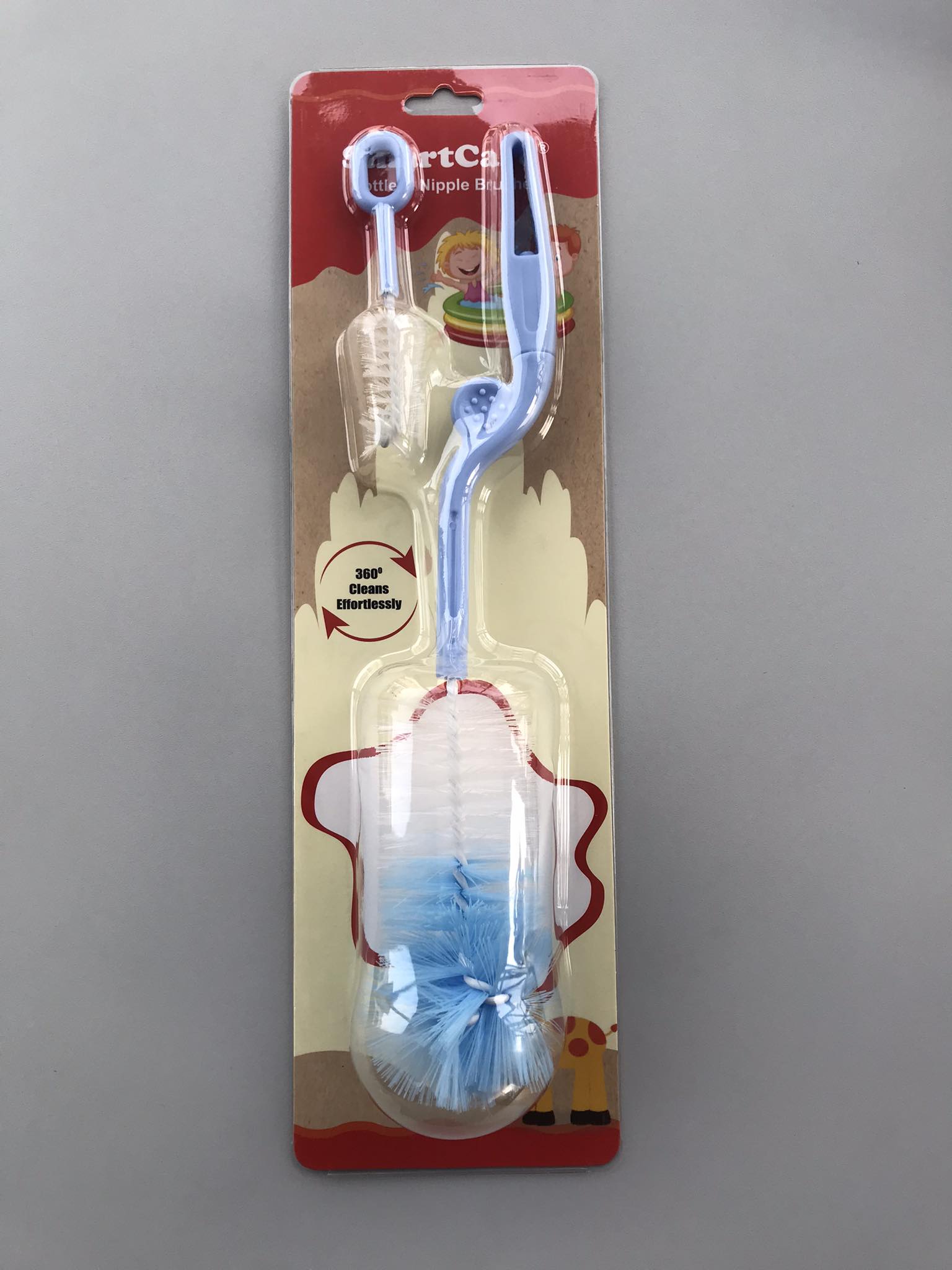 Smartcare Rotation Bottle & Nipple Brush Set 2 Pcs (360°)