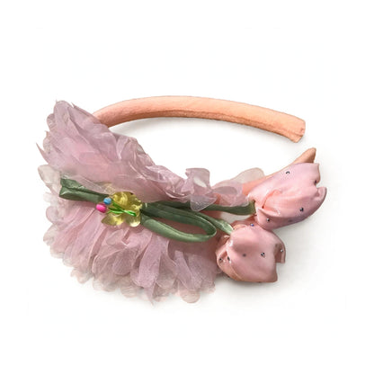 Soft Headband for Kids- Pink Bloom (2Y+)
