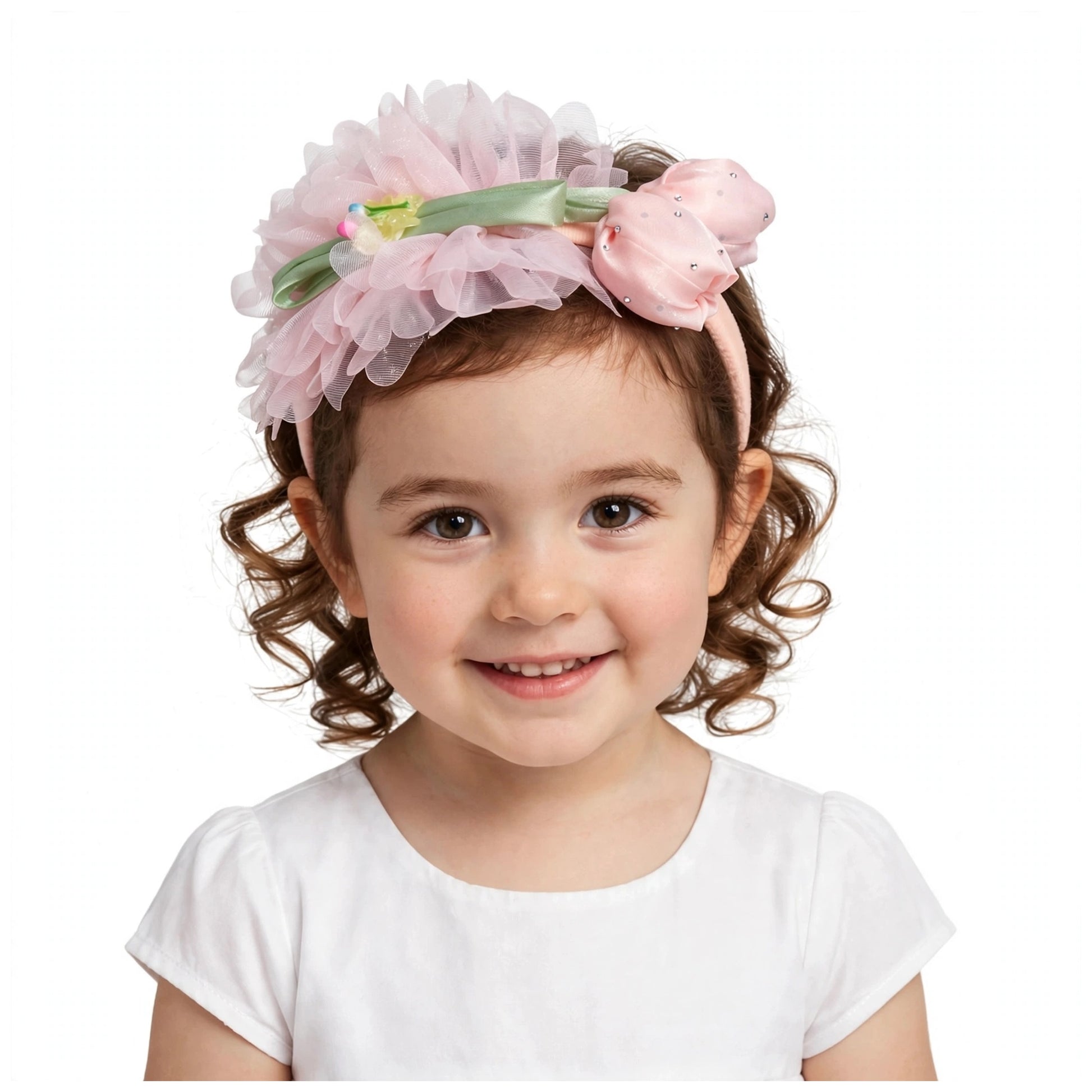 Soft Headband for Kids- Pink Bloom (2Y+)