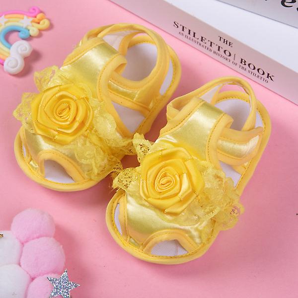 Soft Sole Baby Sandals Shoes- Yellow