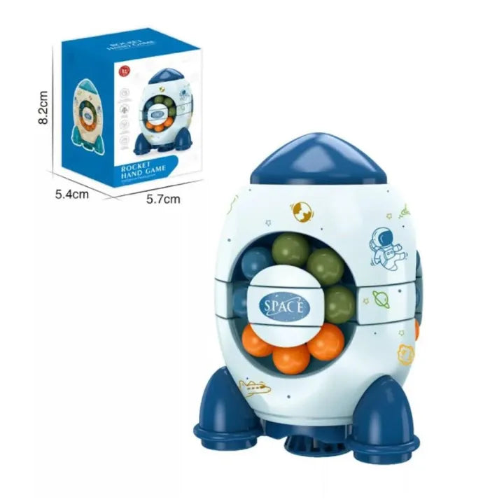 Space Rocket Rotating Magic Bean Puzzle Toy 2Y+