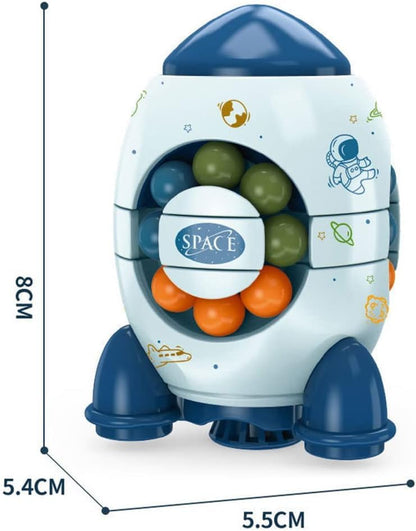 Space Rocket Rotating Magic Bean Puzzle Toy 2Y+