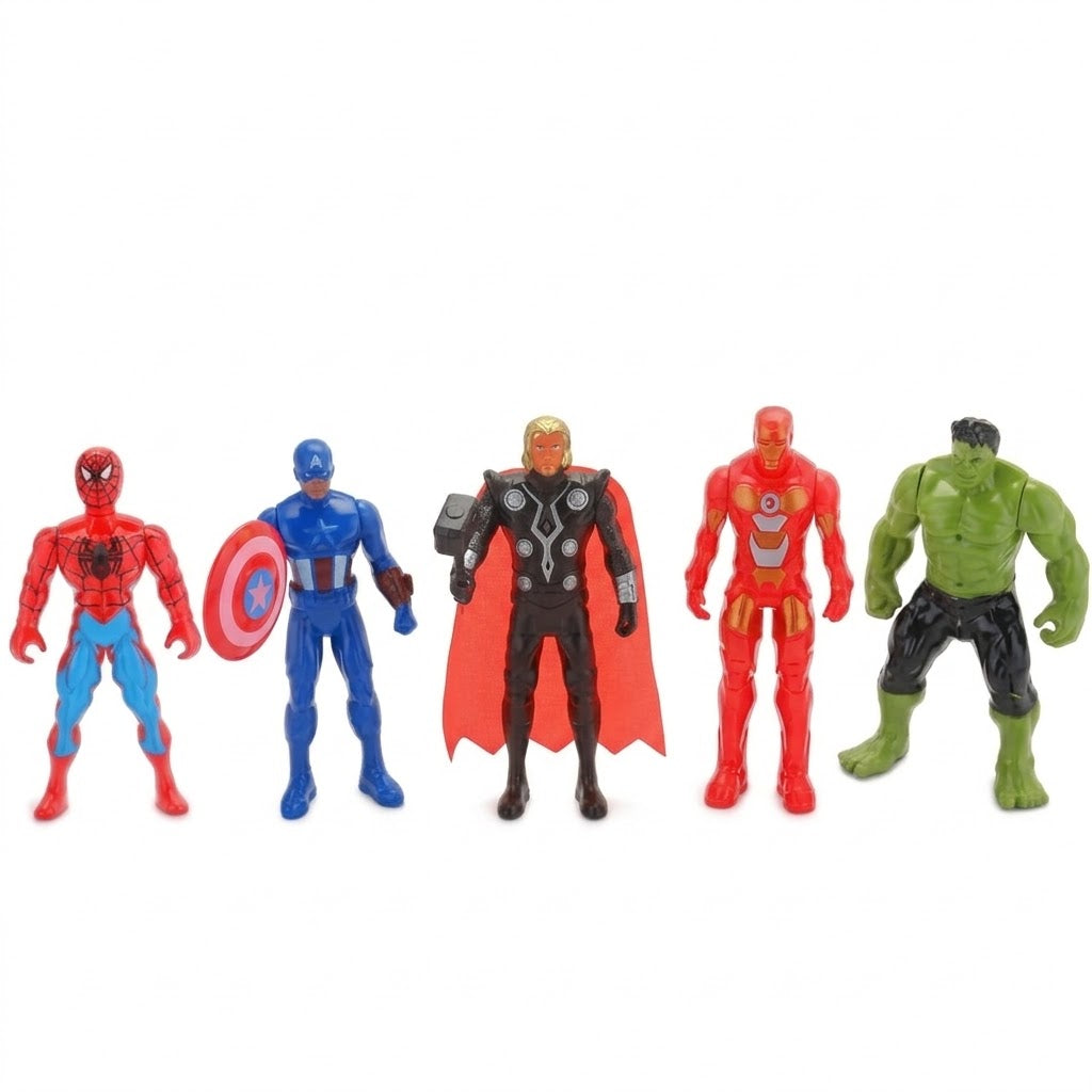 Superhero Action Figure Set 5 Pcs (11.5cm) 3Y+