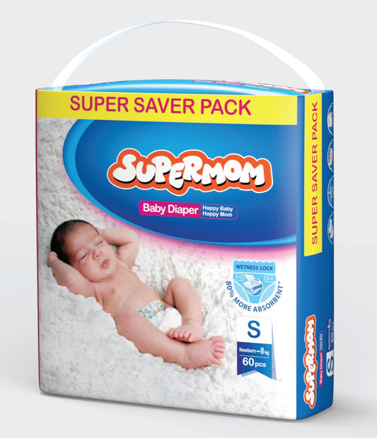 Supermom Baby Diaper Belt S (0-8 kg) 60 pcs