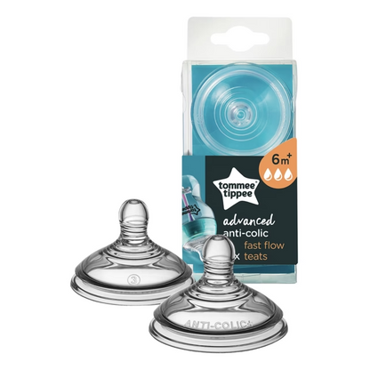 Tommee Tippee Advanced Anti Colic Fast Flow Teats (6m+) 2pcs