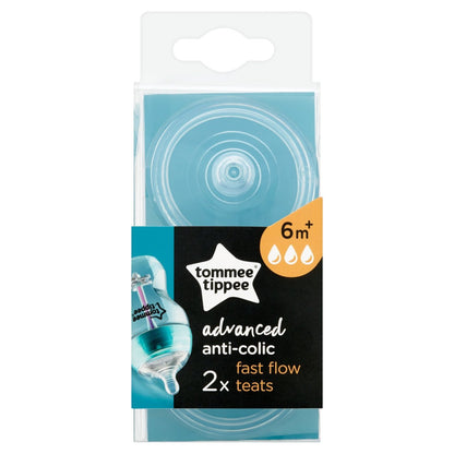 Tommee Tippee Advanced Anti Colic Fast Flow Teats (6m+) 2pcs
