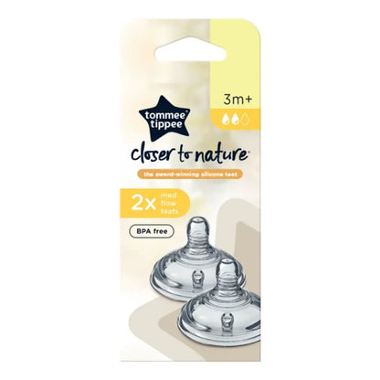 Tommee Tippee Advanced Anti Colic Medium Flow Teats (3m+) 2pcs