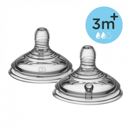 Tommee Tippee Advanced Anti Colic Medium Flow Teats (3m+) 2pcs