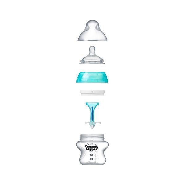 Tommee Tippee Anti-Colic Feeding Bottle (0m+) 150ml- Sea Green