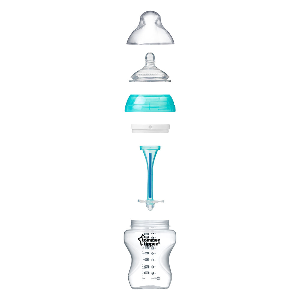 Tommee Tippee Anti-Colic Feeding Bottle (0m+) 260ml- Sea Green