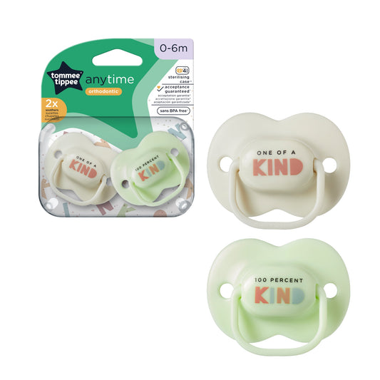 Tommee Tippee Anytime Soothers- 2pcs (0-6m)
