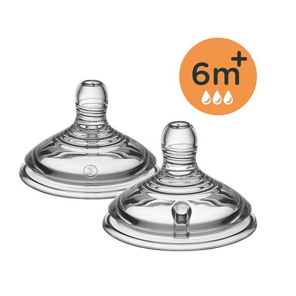 Tommee Tippee Closer To Nature Fast Flow Teats (6m+) 2pcs