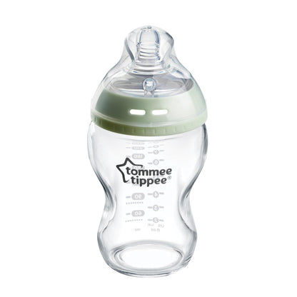 Tommee Tippee Natural Start Anti-Colic Glass Baby Bottle (0m+) 250ml