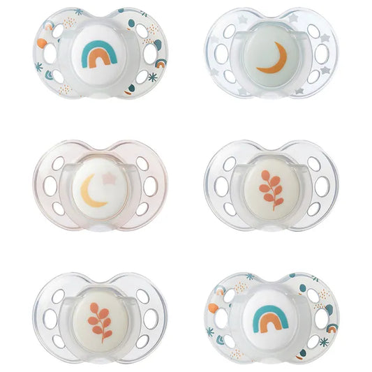 Tommee Tippee Night Time Soother (18-36 Months) 6 Pcs Girl