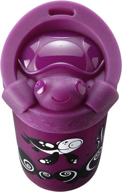 Tommee Tippee No Knock Cup with Removable Lid 300ml (18m+)- Purple
