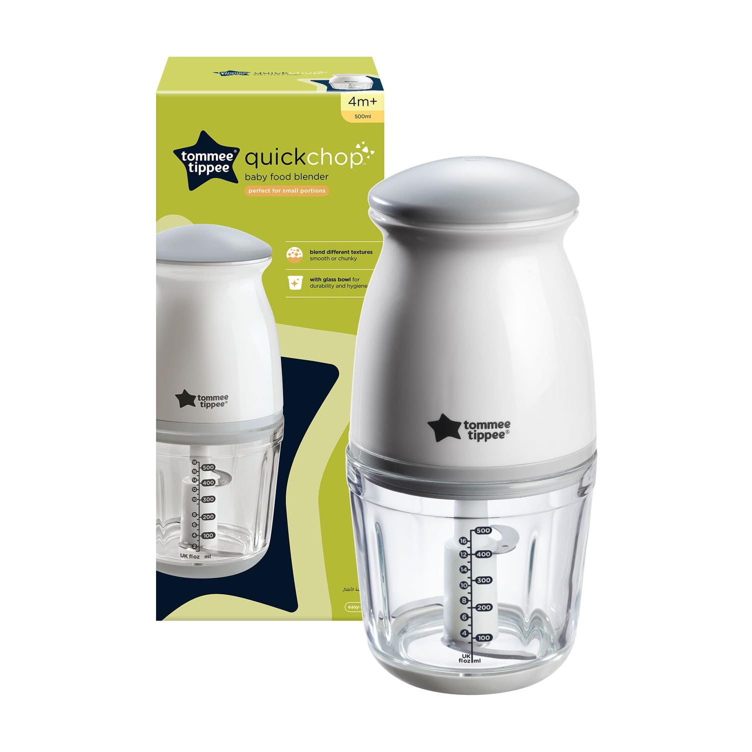 Tommee Tippee Quick-Chop Mini Baby Food Blender (4m+) 500ml