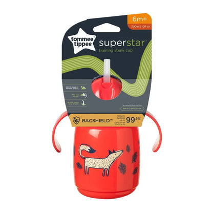 Tommee Tippee Superstar Training Straw Cup (6m+) 300ml- Red