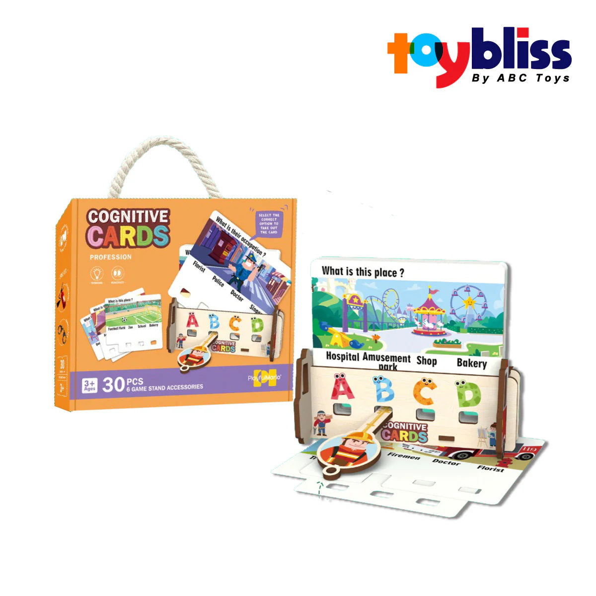 Toybliss - PlayfulMario Cognitive Profession 30pcs Puzzle (88933) 3Y+
