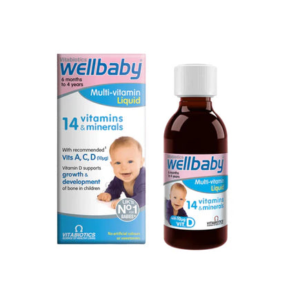Vitabiotics Wellbaby Multi Vitamin Liquid 150ml (6M-4Y)