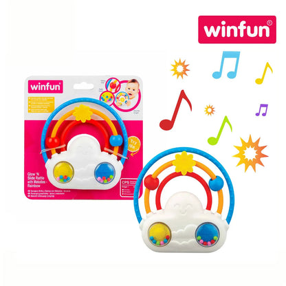 Winfun 000242 Glow 'N Slide Rattle with Melodies – Rainbow (3m+)