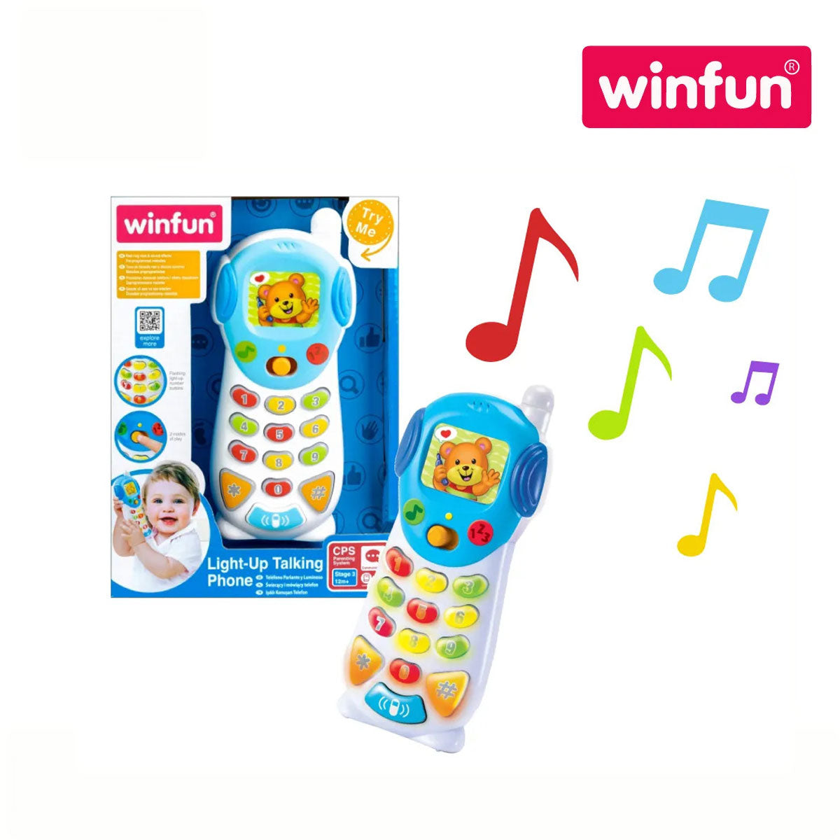 Winfun 000619 Light-up Talking Phone (12m+)