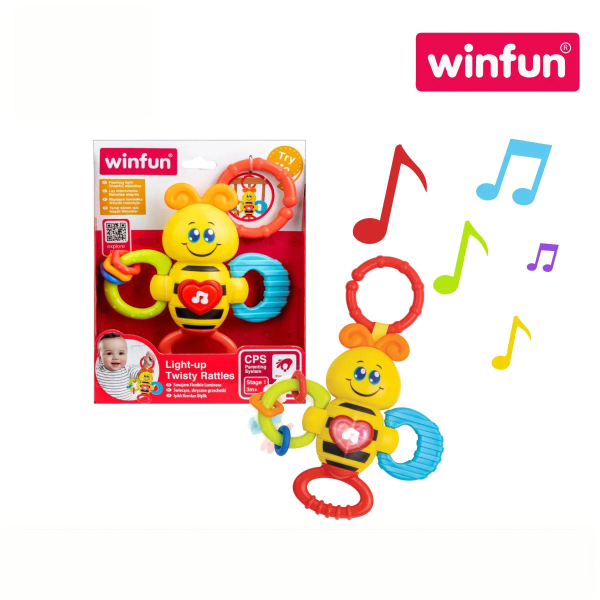 Winfun 000625 Twisty Rattles (3m+)