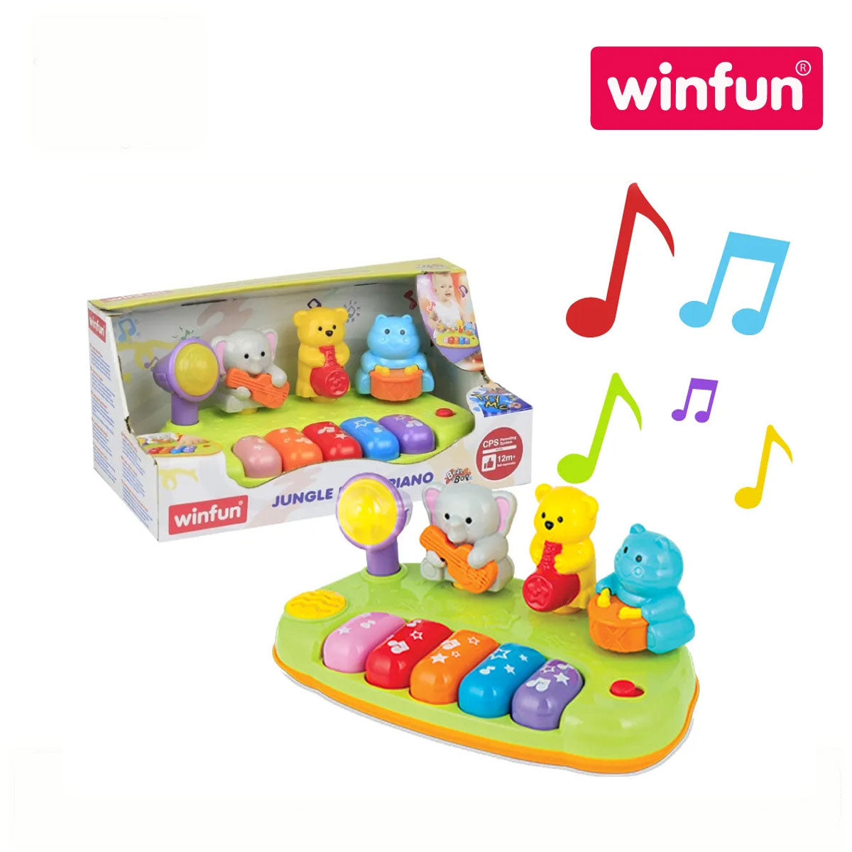 Winfun 002012 Jungle Band Piano (12m+)