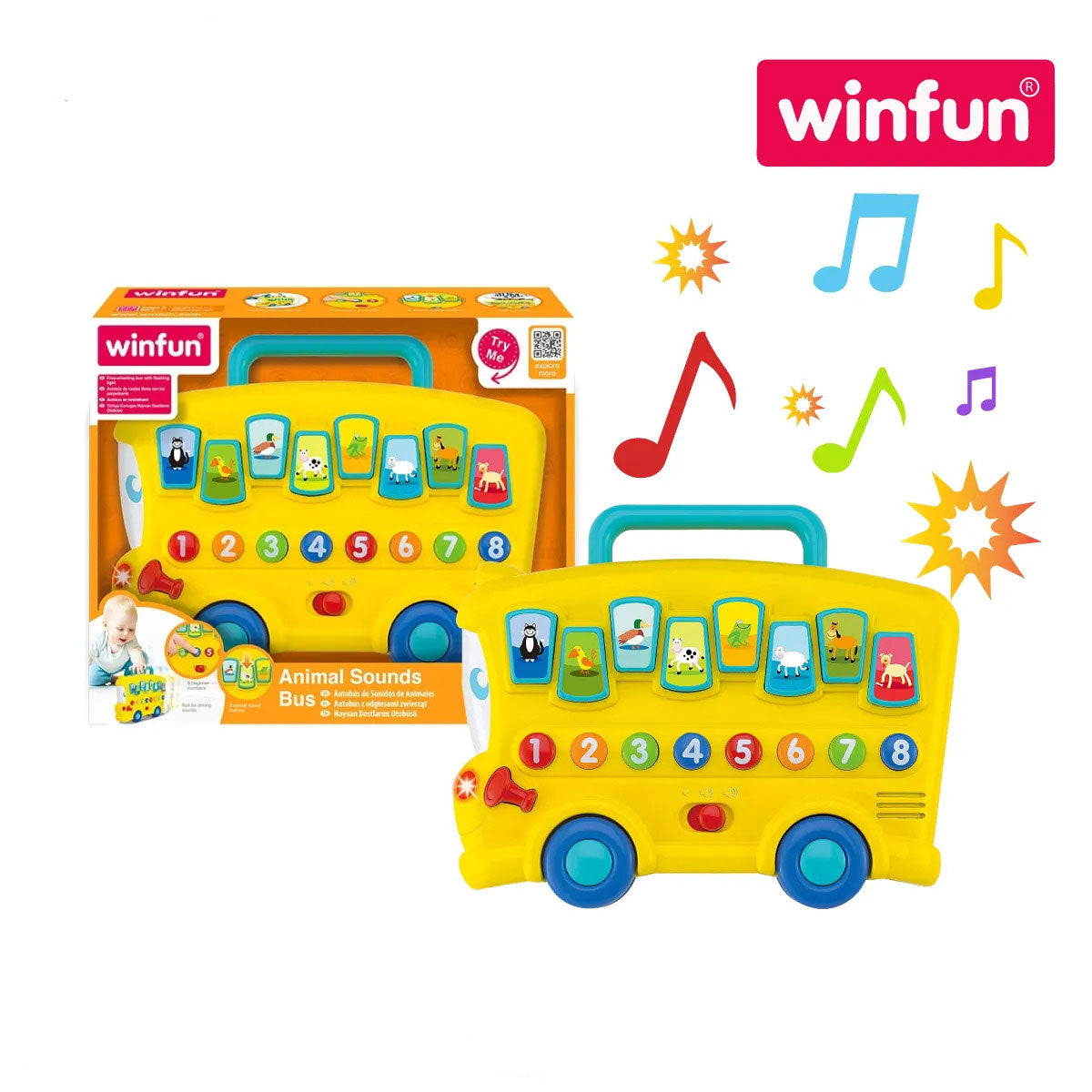 Winfun 000676 Animal Sounds Bus