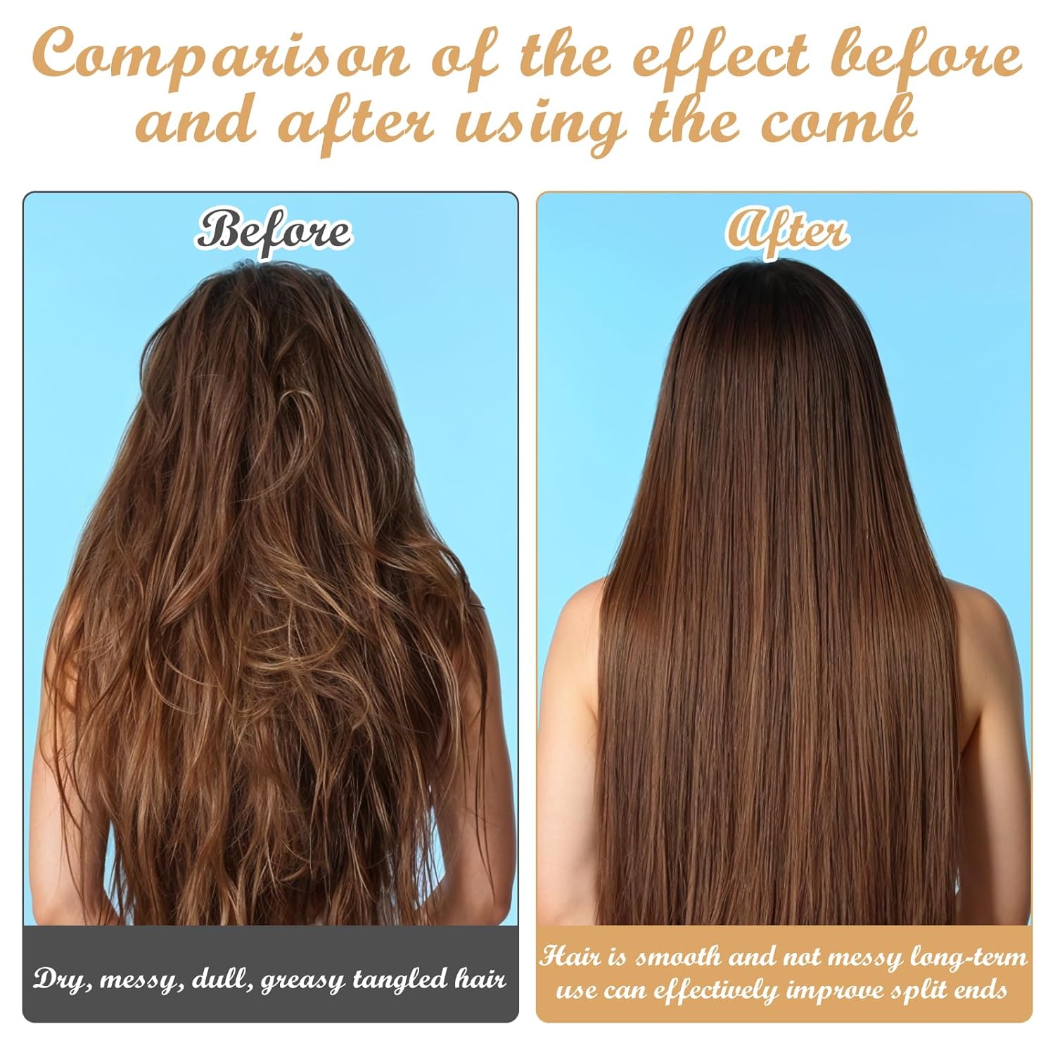 Women's Foldable Travel Hair Brush with Compact Mirror