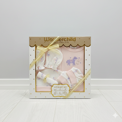 Wonderchild Baby Magic Baby Gift Set (Pink) - 6pcs