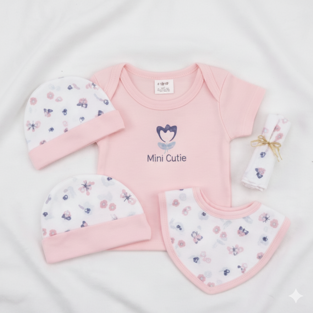 Wonderchild Mini Cutie Baby Gift Set (Pink) - 4pcs