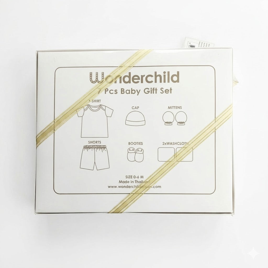 Wonderchild "Sweet Cheetah" Baby Gift Set (Light Pink) - 7pcs