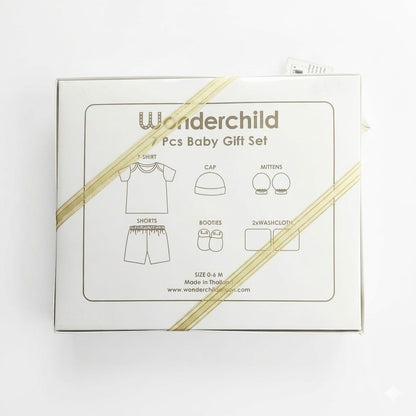 Wonderchild "Sweet Cheetah" Baby Gift Set (Light Pink) - 7pcs