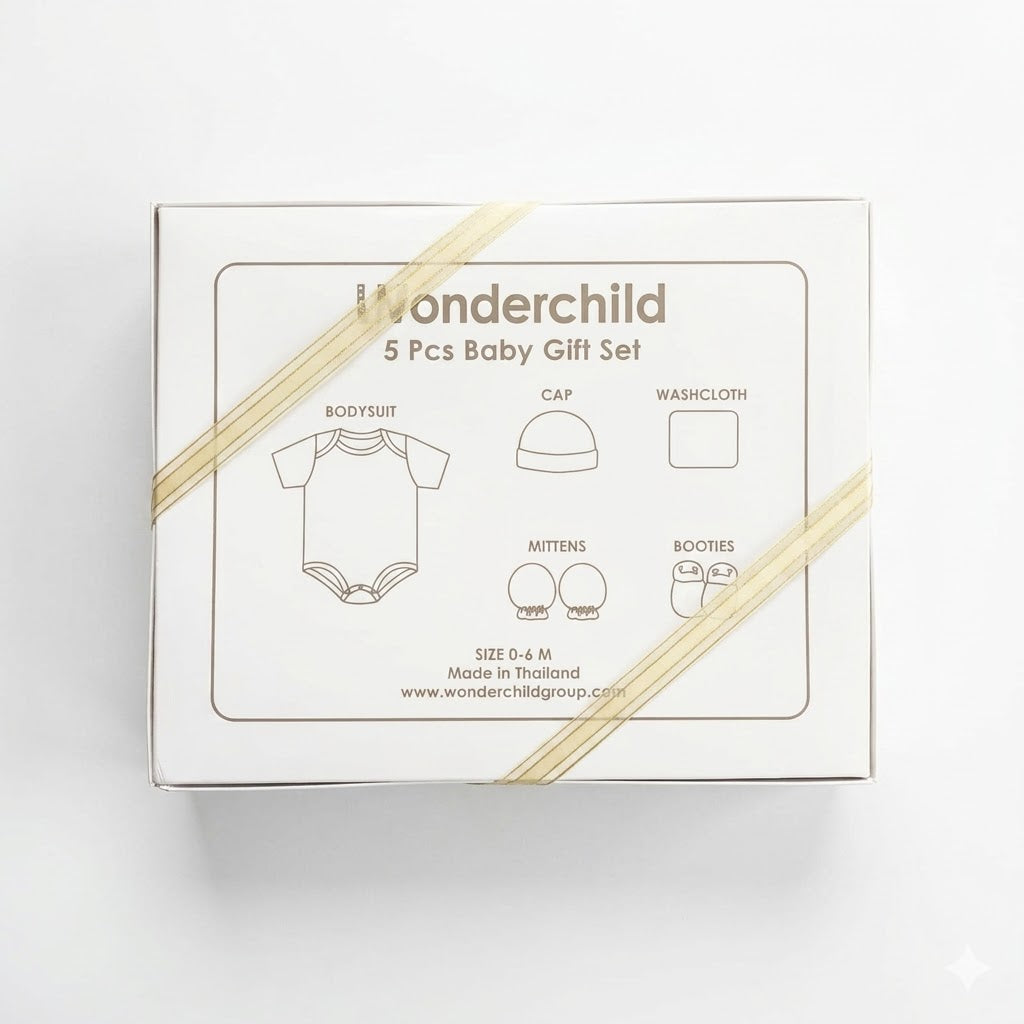 Wonderchild "Sweet Cheetah" Baby Gift Set (Pink) - 5pcs