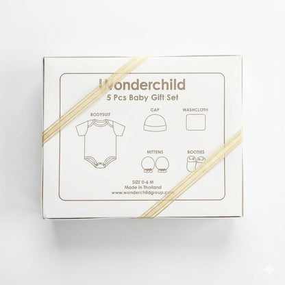 Wonderchild "Sweet Cheetah" Baby Gift Set (Pink) - 5pcs