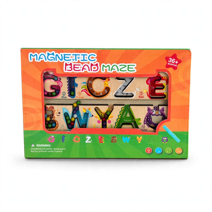 Wooden Alphabet Magnetic Bead Maze Board (3Y+)