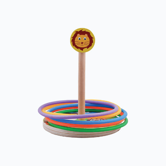 Wooden Animal Rings Game