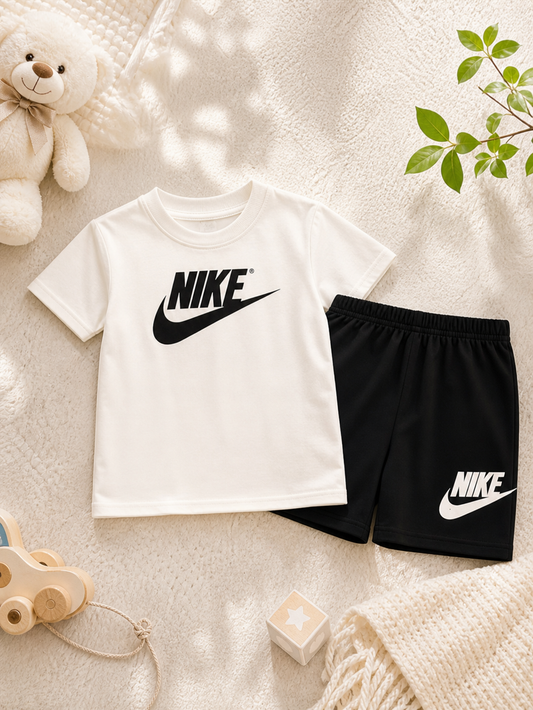 Nike (Thai) T-Shirt & Pant Set- White