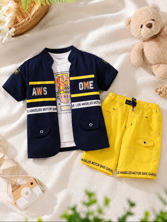 Kids 3-Piece AWESOME Printed Outfit Set