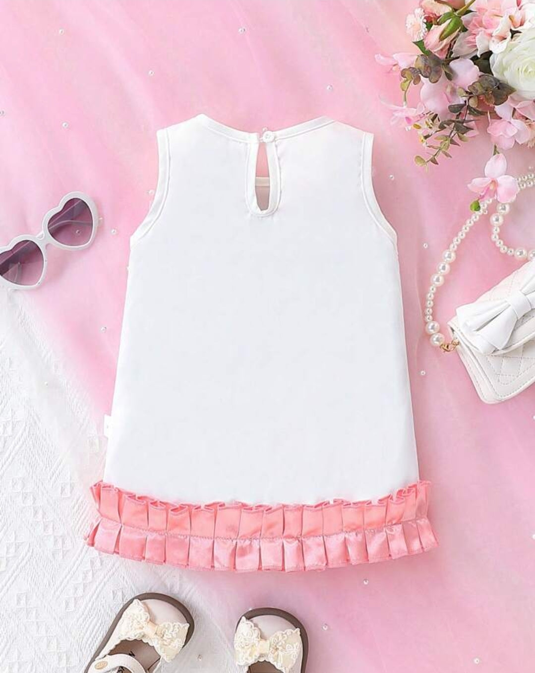 Baby Girl Summer Comfortable Elegant Bow Dress