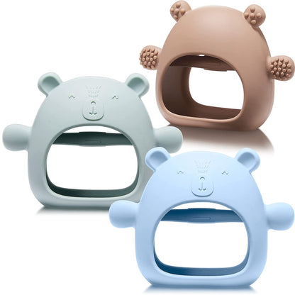 3 Pack Bear Teething Toys For Babies
