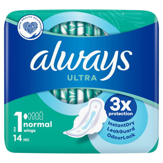 Always Ultra Long 3X Protection Sanitary Pads Size 1- 14 Pads