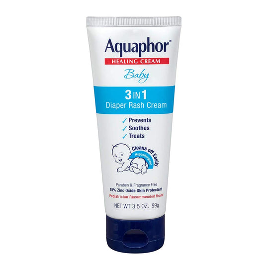 Aquaphor Baby Diaper Rash Cream, 3-In-1 Diaper Rash Relief 99g