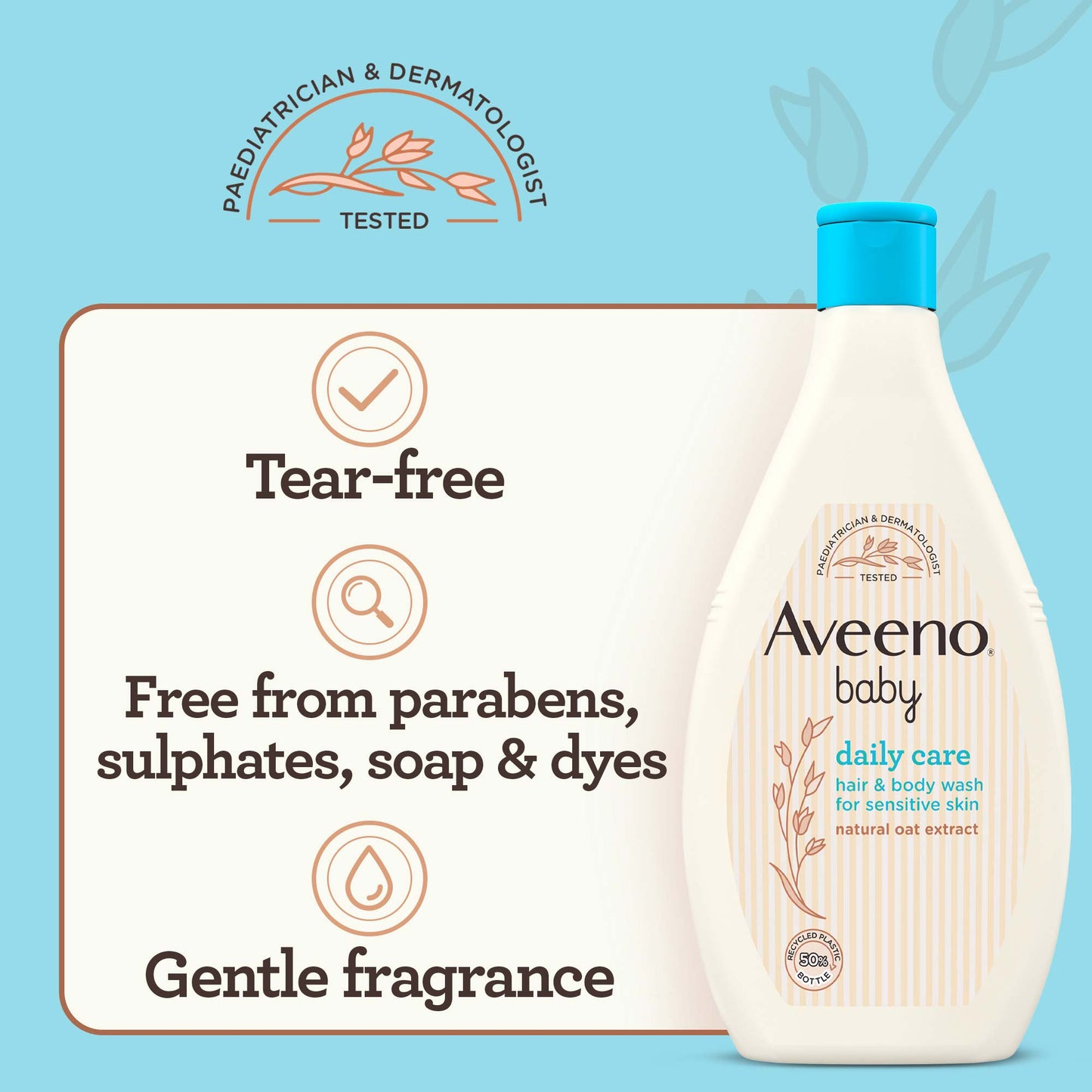 Aveeno Baby Daily Care Hair & Body Wash for Sensitive Skin  400ml