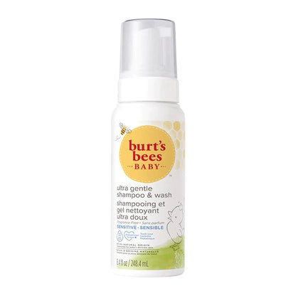 Burt's Bees Baby Ultra Gentle Foaming Shampoo & Wash For Sensitive Skin 248.4ml