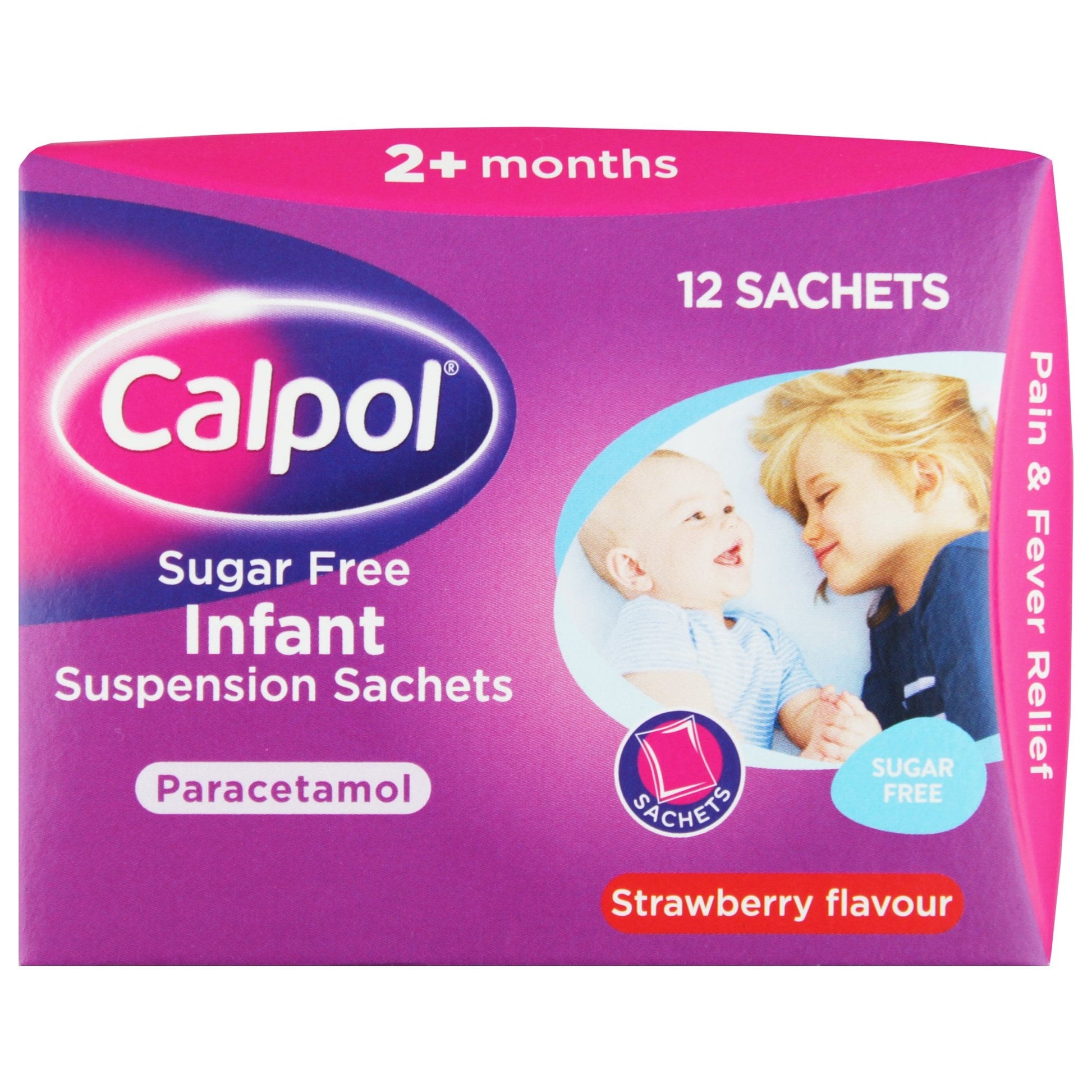 Calpol Sugar Free Infant Suspension Sachets 12 Pcs
