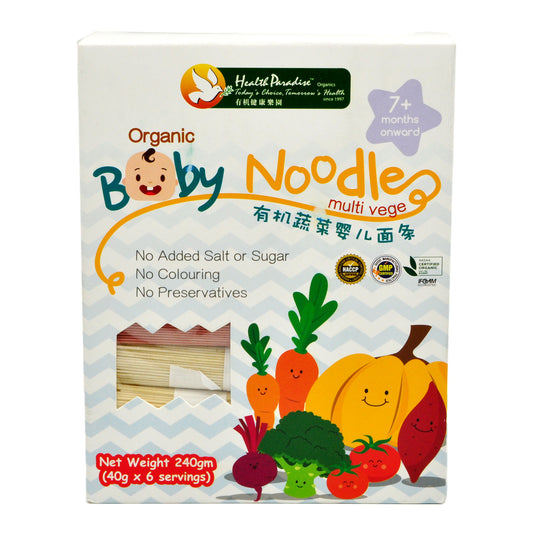 Health Paradise Organic Baby Noodles Multi Vege 240g